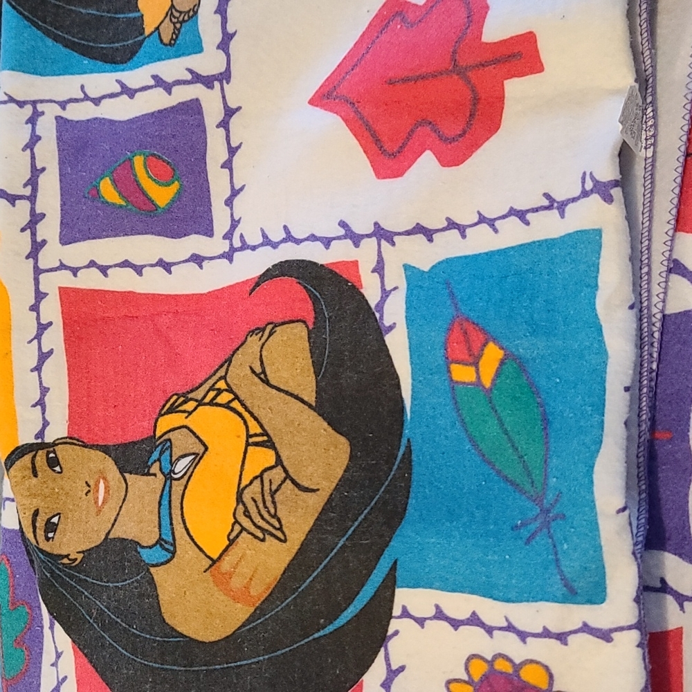 Vintage 90s Disney Pocahontas blanket - Picture 1 of 7